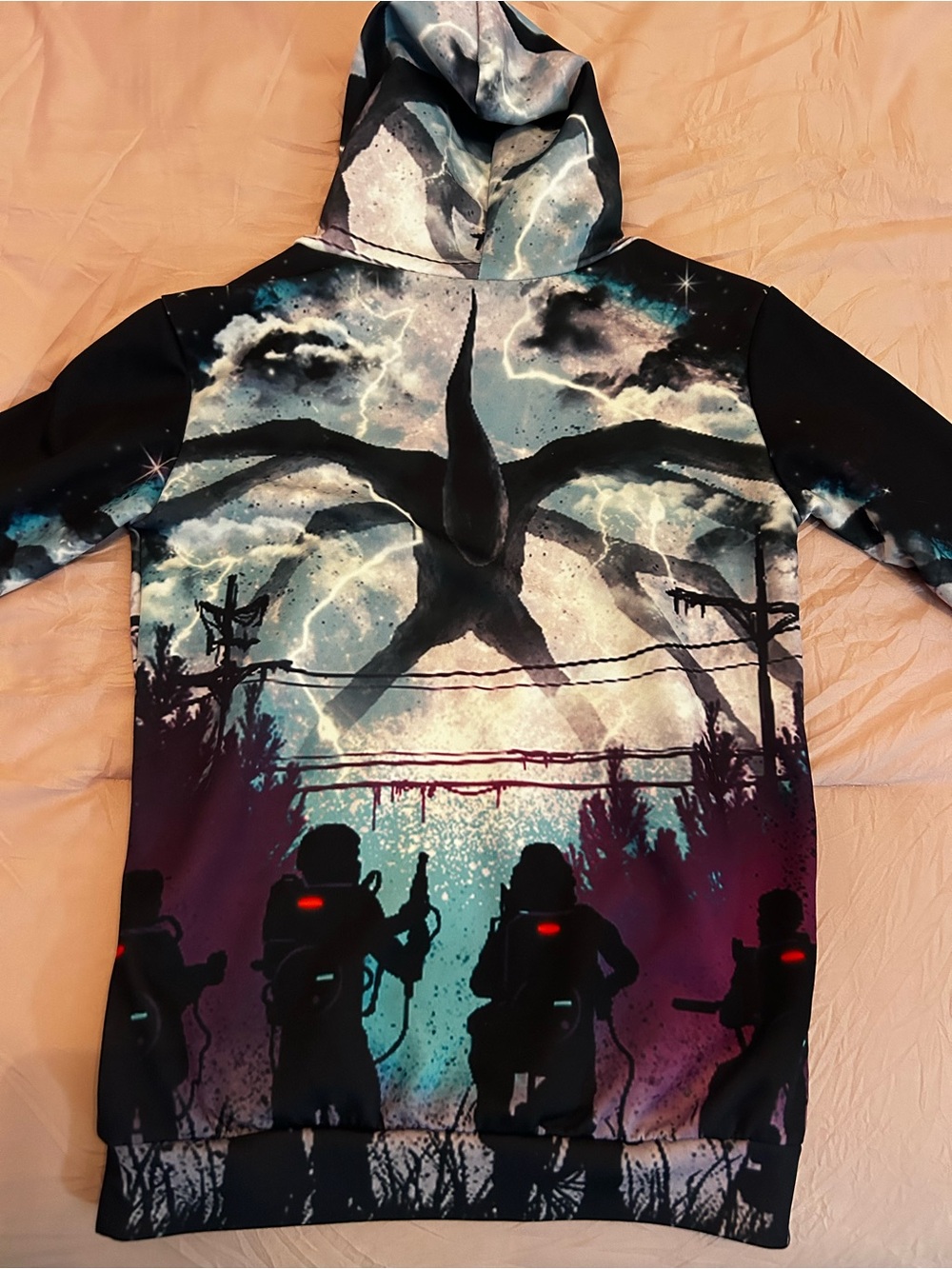 Stranger Things Hoodie with the Mind Flayer. Unisex. Size M. - Picture 6 of 6